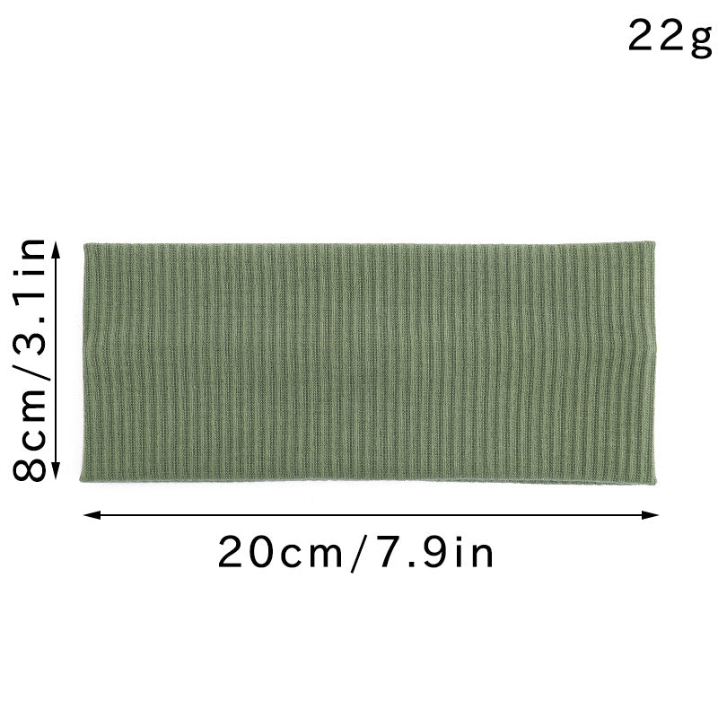 Wholesale Wide Cross Knot Solid Knit Headband